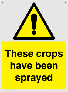 These crops have been sprayed